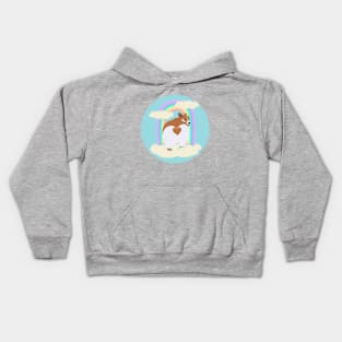 Unicorg butt Kids Hoodie